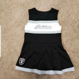 raiders toddler cheerleader outfit
